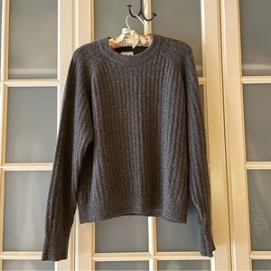 Frank & Oak dark grey cotton and wool sweater.